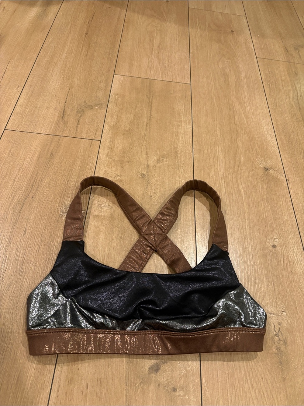 Joy Lab Shimmer Metallic bra size M